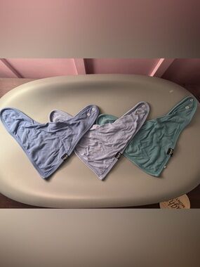 Kyte BABY Light Blue, Periwinkle & Teal Bandana Bibs - 3 Pack